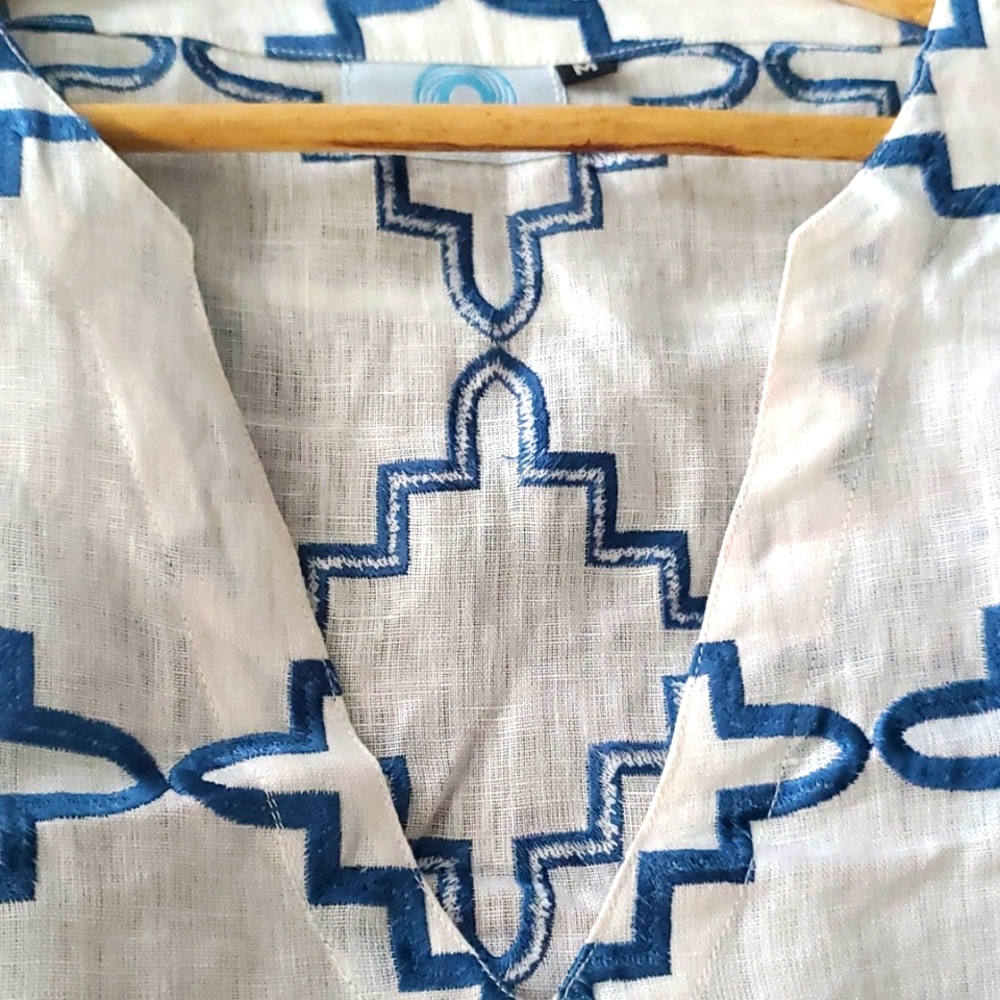 Embroidered Linen Tunic - Picture 6 of 6